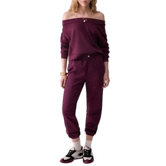 Liu Jo Hoodies & sweatvesten, Dames, Paars, S, Sweatshirts
