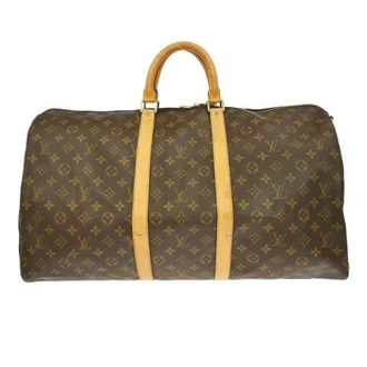 Louis Vuitton Vintage, unisex, Bruin, ONE Size, Pre-owned Weekend Bag