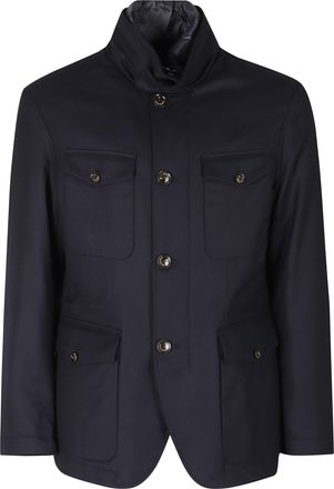 Montecore Blue Duck Down Padded Wool Jacket