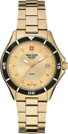 Swiss Alpine Military Diver Watch 7740.1111 - Dames - Horloges - Geel - ONE Size - Accessoires