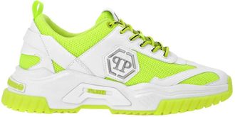 Philipp Plein Predator Sneakers - unisex - Sneakers - Geel - 41 EU - Polyester - Schoenen