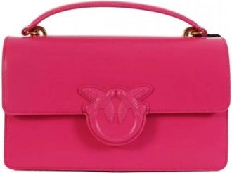 Pinko Love One Classic Light - Dames - Handtassen - Roze - ONE Size - Katoen - Tassen