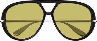Bottega Veneta Sunglasses Bv1274 S 002 Black/Yellow Unisex