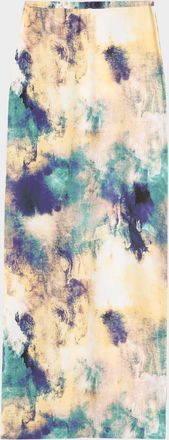 Misa Alaya Abstract Jersey Maxi Skirt