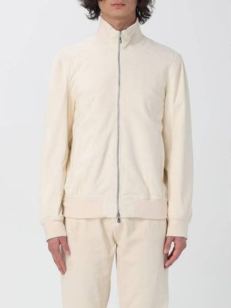 Brunello Cucinelli White Leather Zip Jacket, Size X-Large