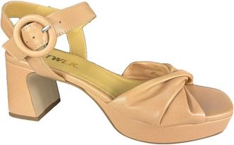 Catwalk Ankara Sandaal Schoenen - Dames - Sandalen met hakken - Bruin - 40 EU - Schoenen