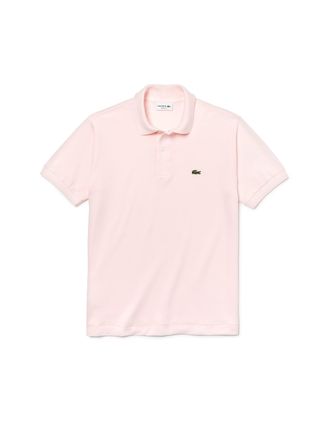 Lacoste Mens Classic Short Sleeve Polo Shirt Lifestyle Light Pink M