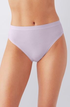 Wacoal Understated Cotton Blend High Leg Briefs in Orchid Hush at Nordstrom, Size Xx-Large