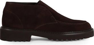 Doucal's Ankle Boots, male, Brown, Size: 9 1/2 US Suede ankle boots style mocassin