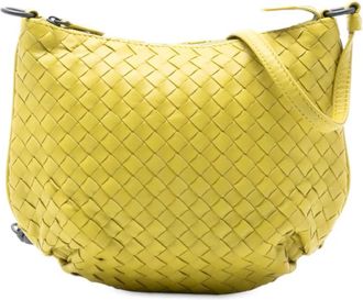 Bottega Veneta Borsa a tracolla Intrecciato in nappa 2012-2025 - Giallo