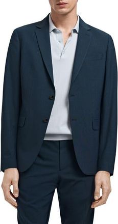 Mango Slim Fit Suit Jacket in Indigo Blue at Nordstrom, Size 38