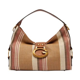 Guess Shoulder Bags, female, Brown, Size: ONE SIZE Camden Shoulder Bag