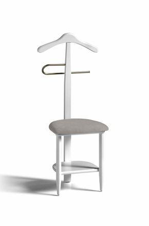 HERDASA Galán-silla de madera de haya blanco 105x45x41 cm