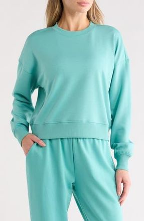 Marika Abby Crewneck Crop Sweatshirt in Agate Green at Nordstrom Rack, Size X-Large