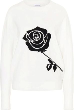 Marella Truien & Vesten, Dames, Wit, L, Marella - Sweatshirts & Hoodies > Sweatshirts