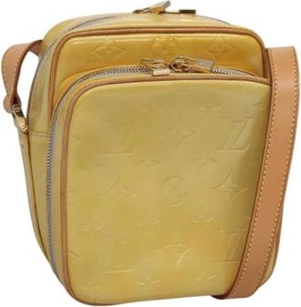 Louis Vuitton Tweedehands leren Louis Vuitton tassen - Dames - Vintage Schoudertas - Geel - ONE Size - Leer - Vintage