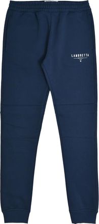 Lambretta Heren Logo Slim Leg Joggingbroek (Marine)