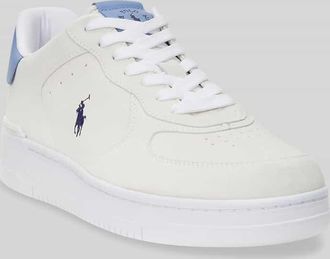 Polo Ralph Lauren Low Top Sneaker aus echtem Leder in Weiss, Gr&ouml;&szlig;e 40