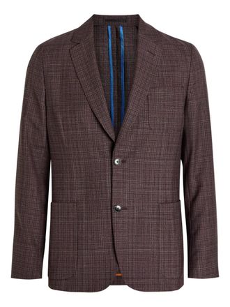 Paul Smith single-breasted checked blazer - Red