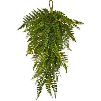 Nearly Natural 28-in Fern Artificial Teardrop in Green at Nordstrom