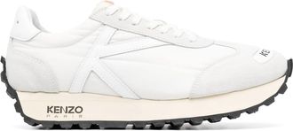 Kenzo Smile Run low-top sneakers - men - Calf Leather/Fabric/Calf Leather/Fabric/Rubber - 41 - White