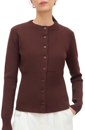 Aligne Ruby Cardigan in Chocolate at Nordstrom, Size X-Small