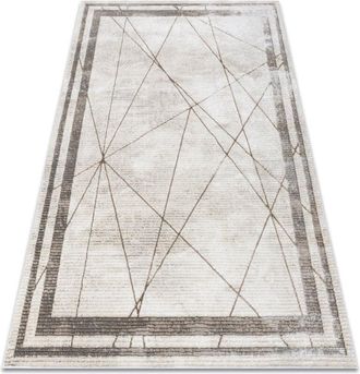 RugsX Rugsx - bliss Z201Z128 carpet cream / beige - Frame, geometric, modern, structural beige 120x170 cm