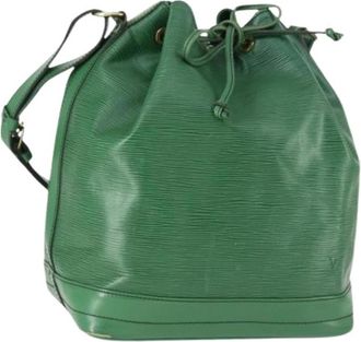 Louis Vuitton Pre-owned Bucket Bag - Dames - Vintage Tas - Groen - ONE Size - Leer - Vintage