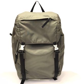 Prada Green Khaki Nylon Backpack (Pre-Owned)