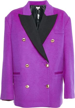 Ronny Kobo pre-owned Keira double-breasted wool jacket - Purple