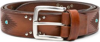Eraldo Stud-embellished Leather Belt