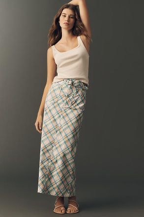 Maeve Colette Plaid Maxi Skirt by Maeve