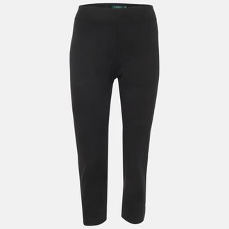 Ralph Lauren Lauren Ralph Lauren Black Cotton Skinny Pants
