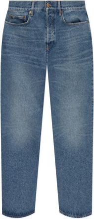 Golden Goose Jeans met logo - Heren - Regular Fit Jeans - Blauw - W36 - Katoen - Jeans