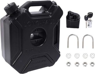 OEM Bid&oacute;n De Gasolina Negro De 5 Litros - Material Abs Resistente A Los Impactos - Para Motocicletas, Quads Y Veh&iacute;culos Utilitarios - Almacenamiento De Co