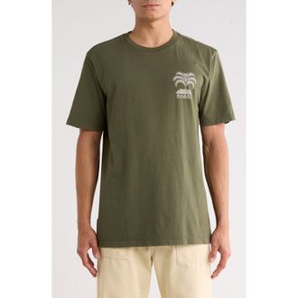 Roark Moto Palm Graphic T-Shirt in Mil at Nordstrom, Size Xx-Large