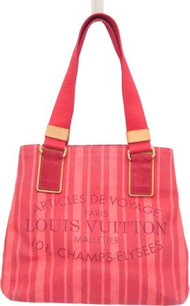 Louis Vuitton Plein Soleil Red Canvas Tote Bag (Pre-Owned)