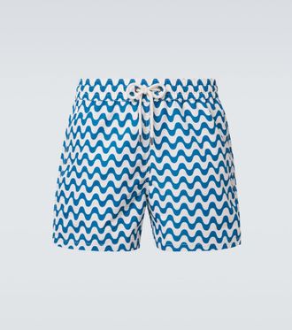 Frescobol Carioca Santos printed swim trunks