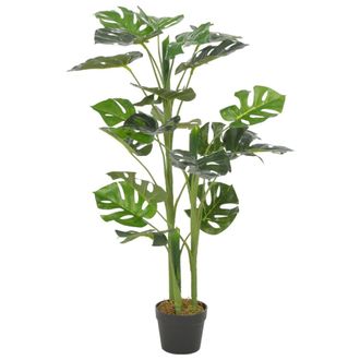 vidaXL Planta Artificial Monstera Con Maceta 100 Cm Verde Vidaxl