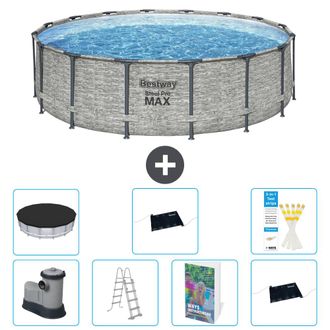 Bestway Piscina Bestway Steel Pro Max Redonda - 488x122 Cm - 8-piezas S562