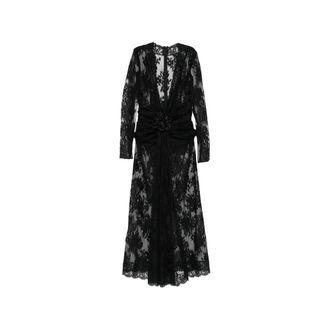 Dolce & Gabbana Floral-lace Floral-appliqu&eacute; Dress