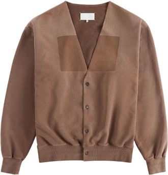 Maison Margiela C&aacute;rdigan de cuello en V - Knitwear - Hombre - Marr&oacute;n - M