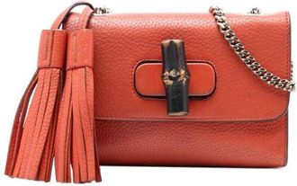 Gucci Pre-owned Mini Bags, female, Orange, Size: ONE SIZE Pre-owned Mini Crossbody Bag