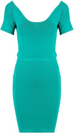 Patrizia Pepe Fitted Knitted Dress - Dames - Jurken - Groen - Maat: 4XS