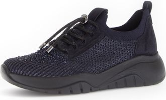 Gabor Wirrall 73.455 Wedge Heel Jewelled Sneakers (Navy, UK Footwear Size System, Adult, Women, Numeric, Medium, 4.5)