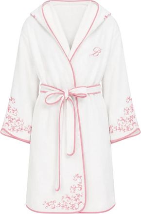 Blumarine Emanuela Badjas - Dames - Badjassen - Wit - S/M - Katoen - Nachtkleding