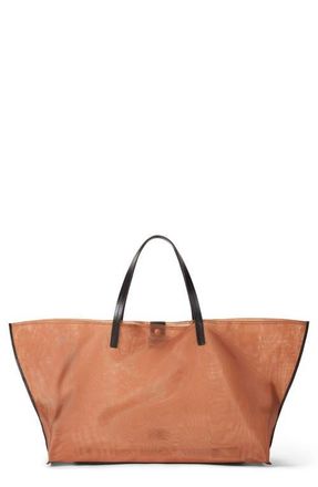 Staud Large Christos Mesh Tote in Camel at Nordstrom
