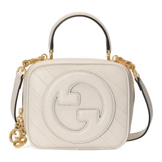 Gucci Tassen, Dames, Wit, ONE Size, Leer, Blondie Handtas