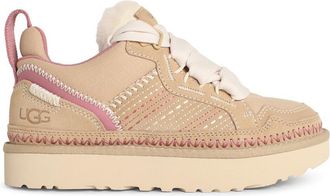 UGG Lowmel Meadow Sand Beige Suede Blend Sneakers