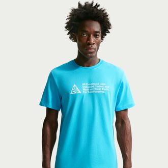 Nike Mens Nike ACG Dri-FIT Trail Running T-Shirt in Blue | IO9629-416